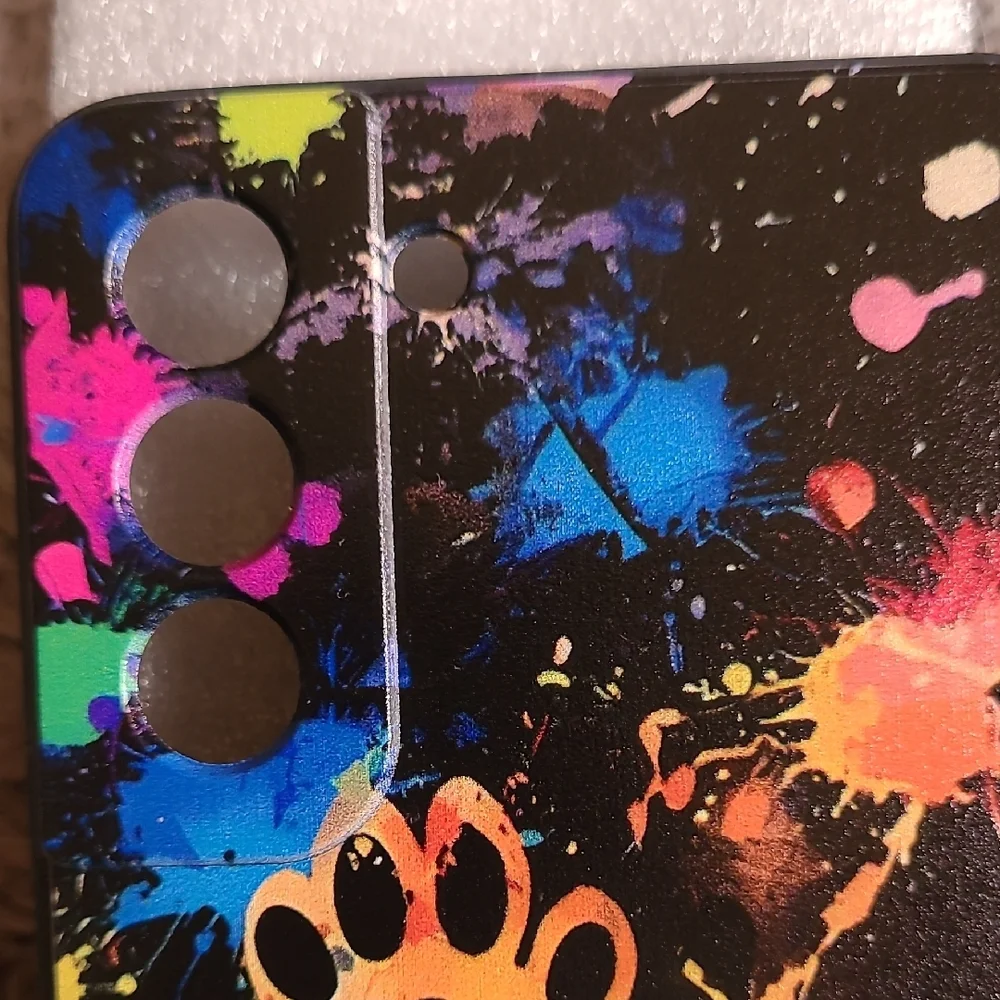 Colorful Paw Print Phone Case For Samsung S21 FE 5G
